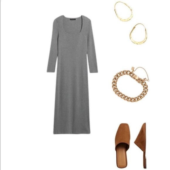 Banana Republic Scoop-Neck MIDI Dress - Picture 5 of 8